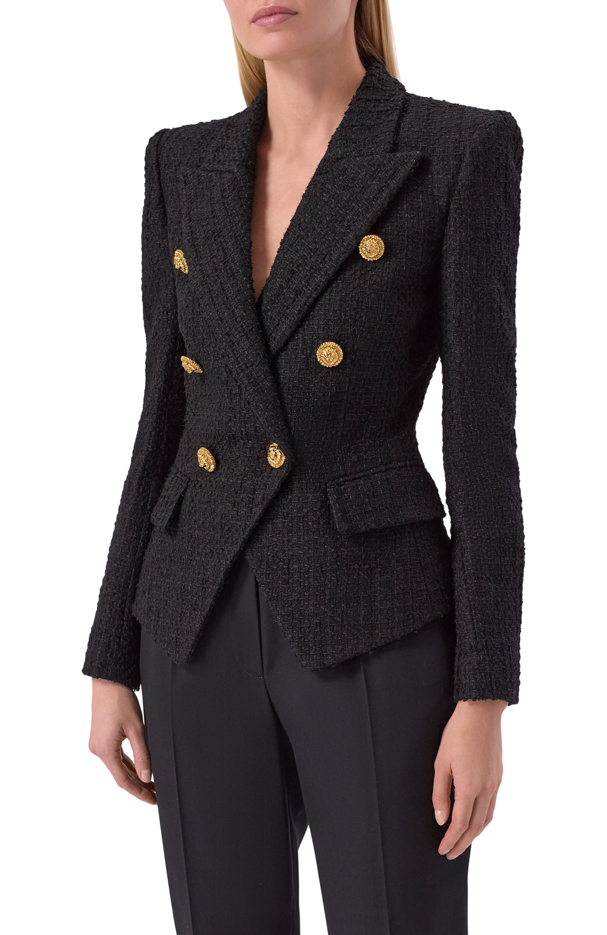 Твидовый жакет BALMAIN, арт. GF1SI505/XL81, фото 3