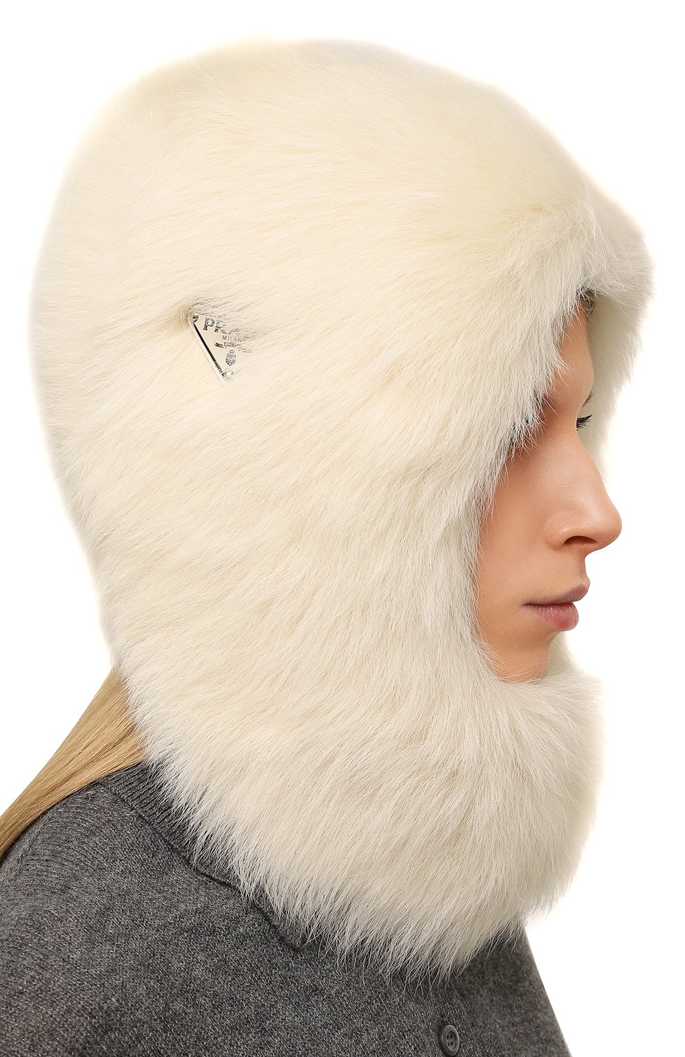 Меховой капюшон из овчины PRADA, арт. 1HC283-2D1U-F0009, фото 2