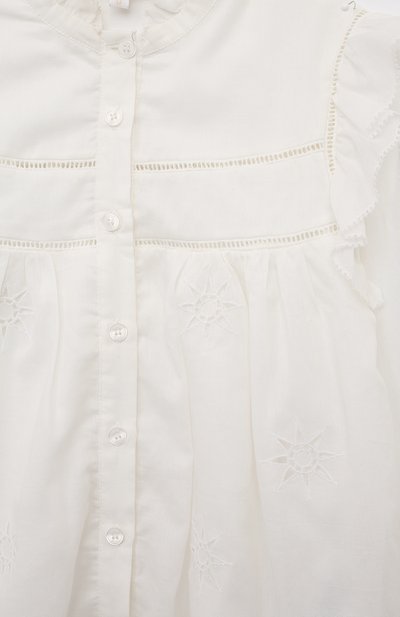 Хлопковая блузка CHLOÉ, арт. C20197/6A-12A, фото 3