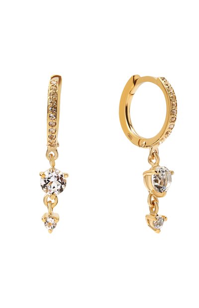 Серьги с белым топазом MOONKA, арт. ec-err-g, фото 1