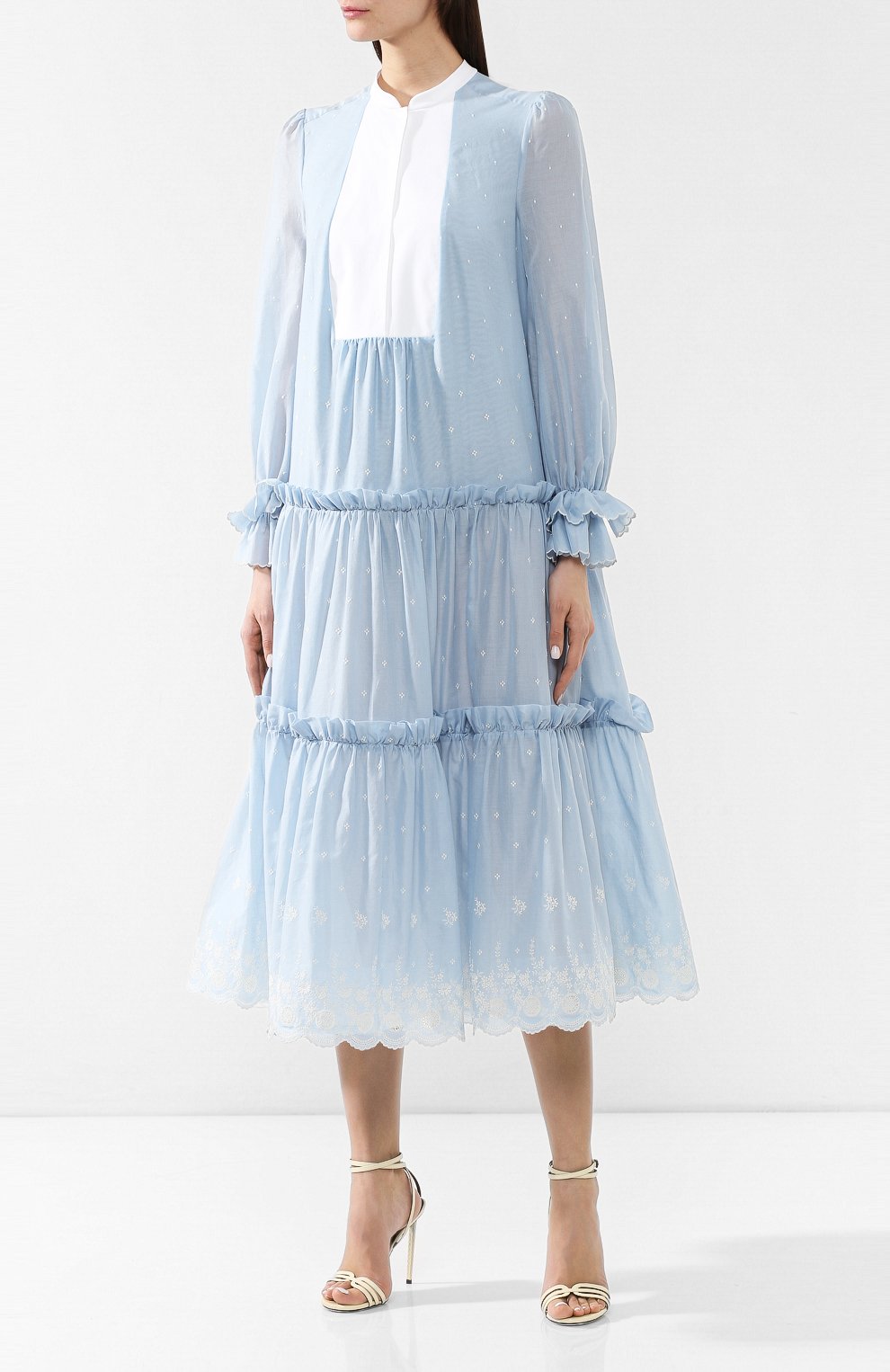 Хлопковое платье ULYANA SERGEENKO, арт. ABM001SS19P, фото 3