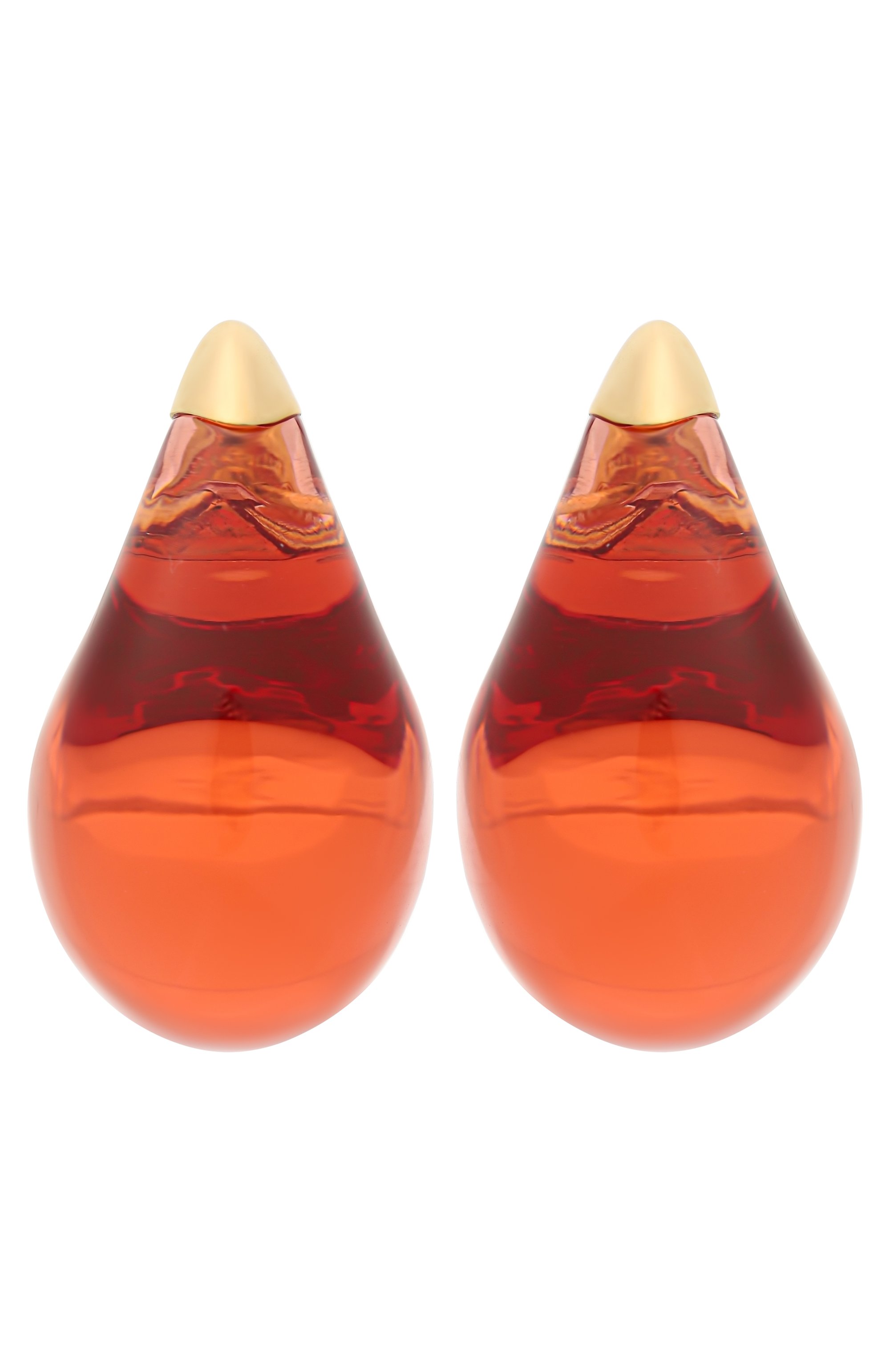 Серьги BOTTEGA VENETA темно-оранжевого цвета по цене 108000 руб., арт. 786247/VB0H3 6109, фото 1 Серьги BOTTEGA VENETA, арт. 786247/VB0H3 6109, фото 1