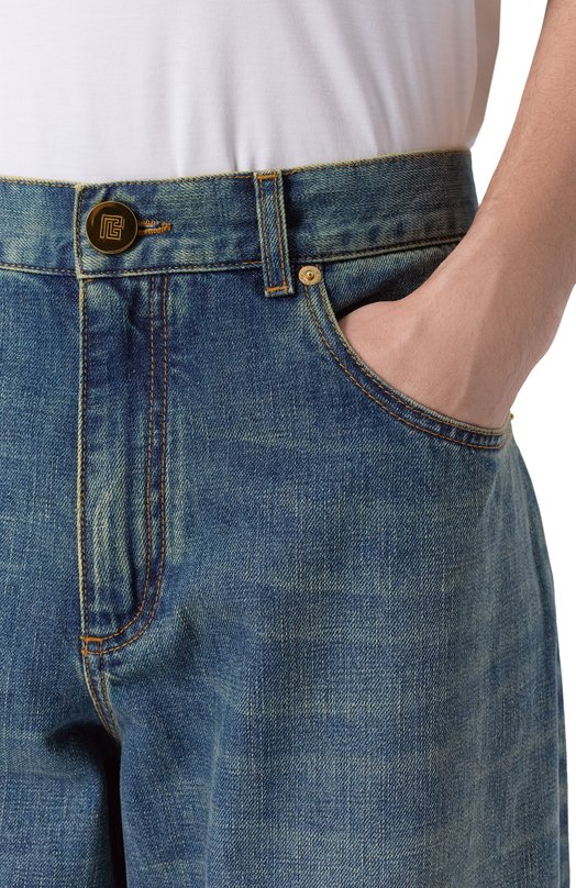 Джинсы Balmain FH0ML165/DG04 Синий  FH0ML165/DG04 Фото 5