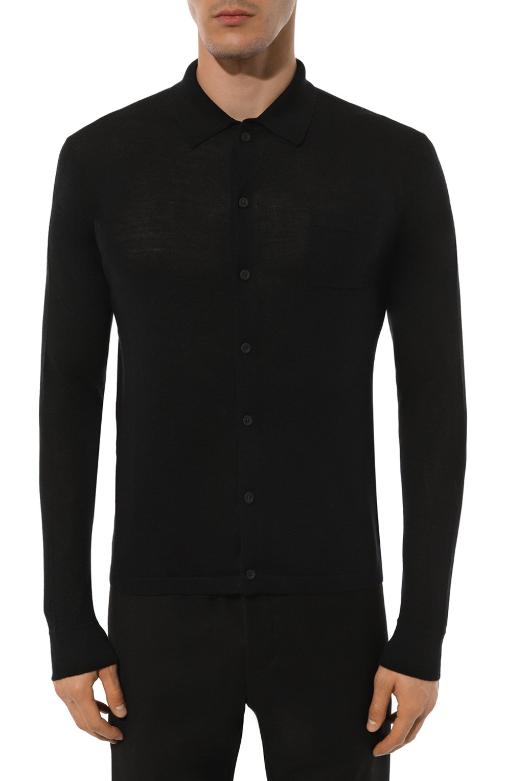 Рубашка из шерсти и шелка KITON, арт. UMM054204, фото 3