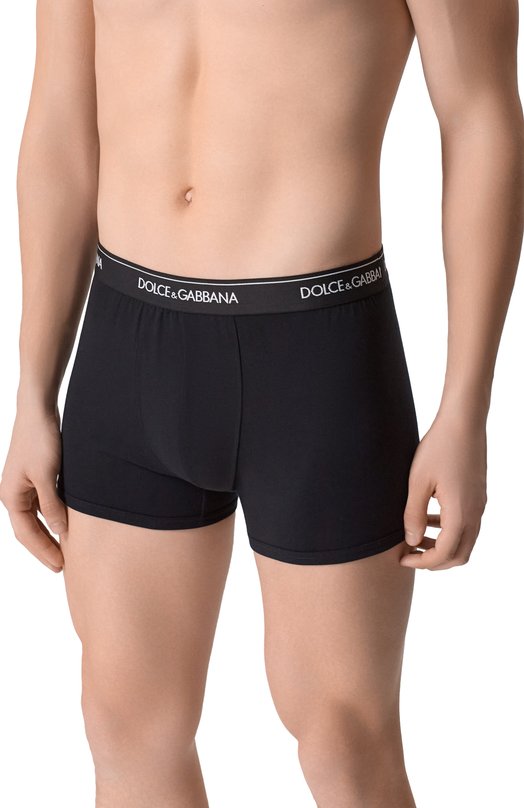 Комплект из двух боксеров Dolce & Gabbana M9C07J/0NN95_001 Чёрный  M9C07J/0NN95_001 Фото 2