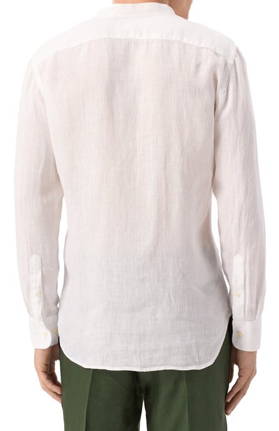 Льняная рубашка 120% LINO белого цвета по цене 27800 руб., арт. 32ALIM1159/0115/000, фото 4 Льняная рубашка 120% LINO, арт. 32ALIM1159/0115/000, фото 4