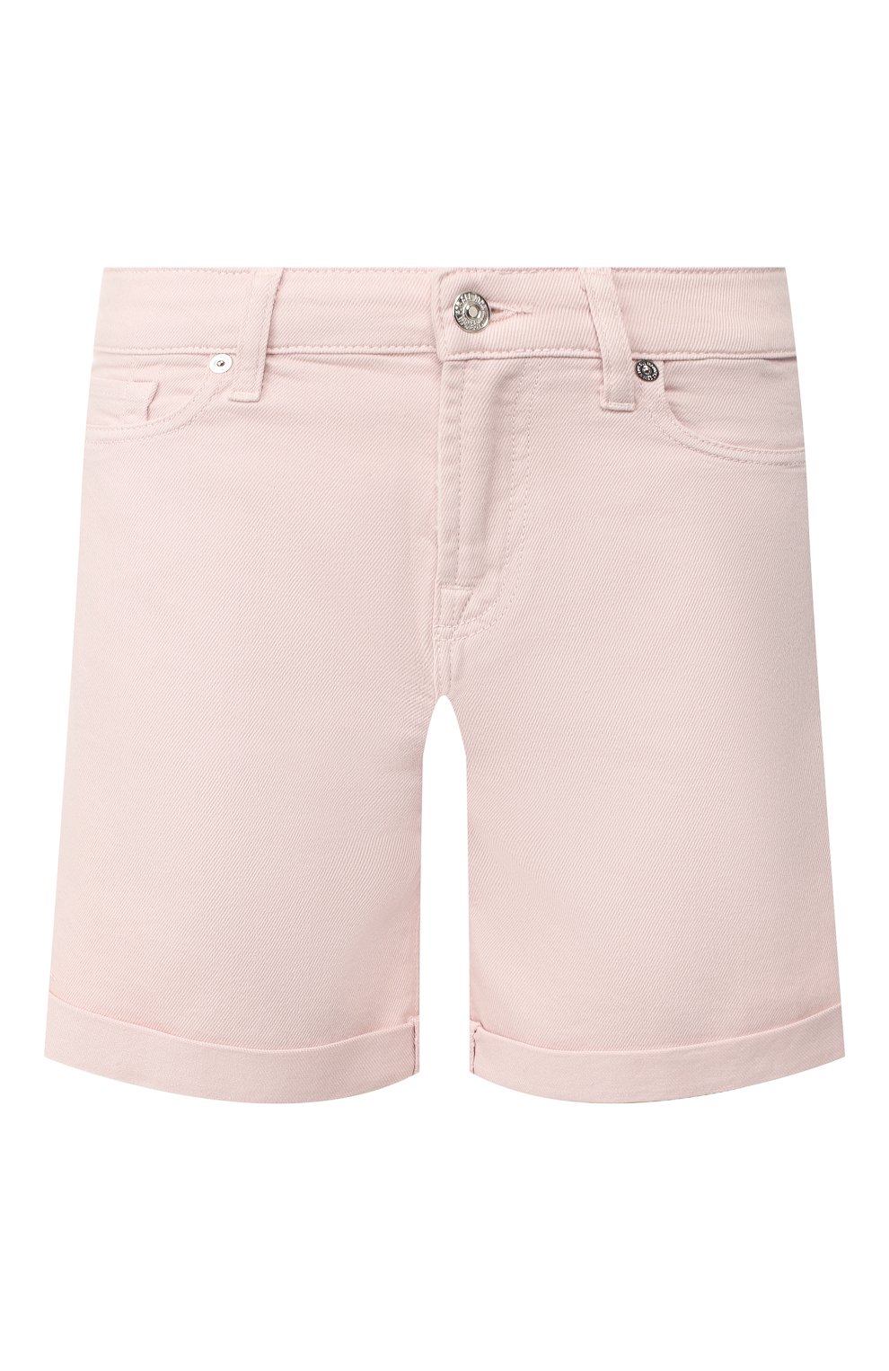 Джинсовые шорты 7 FOR ALL MANKIND розового цвета по цене 14800 руб., арт. JSWUV690LX, фото 1 Джинсовые шорты 7 FOR ALL MANKIND, арт. JSWUV690LX, фото 1