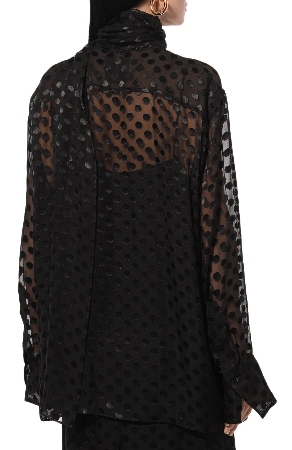 Блузка из шелка и вискозы GIVENCHY, арт. BW61B3/15NV, фото 4