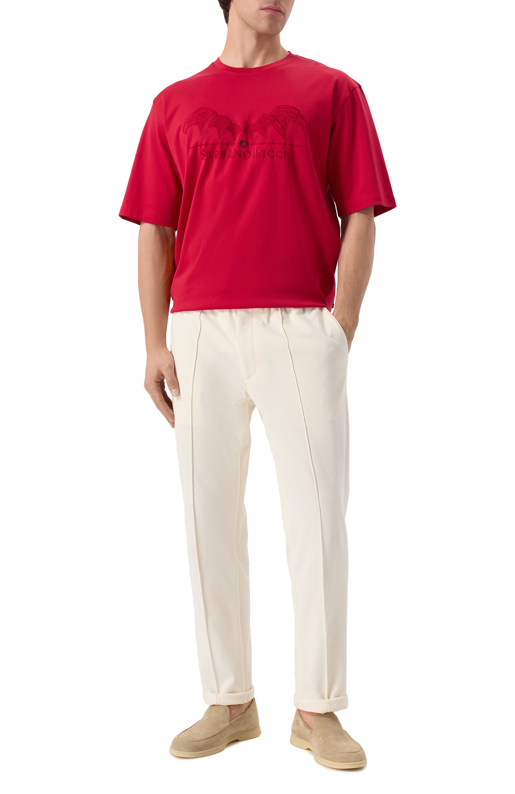 Хлопковая футболка STEFANO RICCI, арт. MNH5103980/LUXT, фото 2