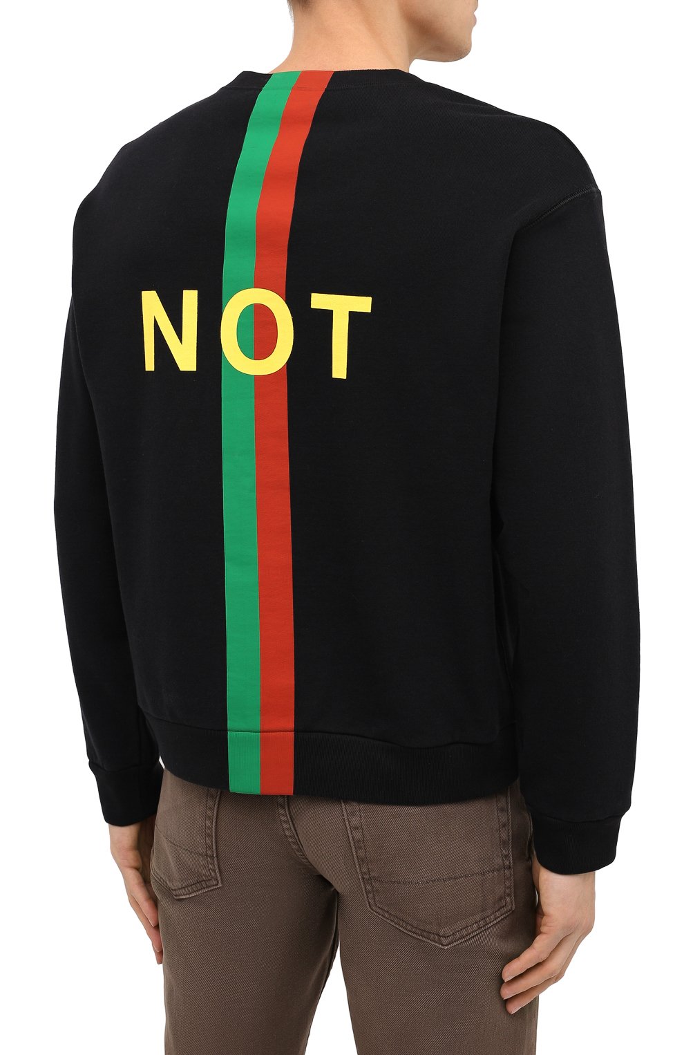 Хлопковый свитшот «fake/not» GUCCI, арт. 635847/XJCXY, фото 4