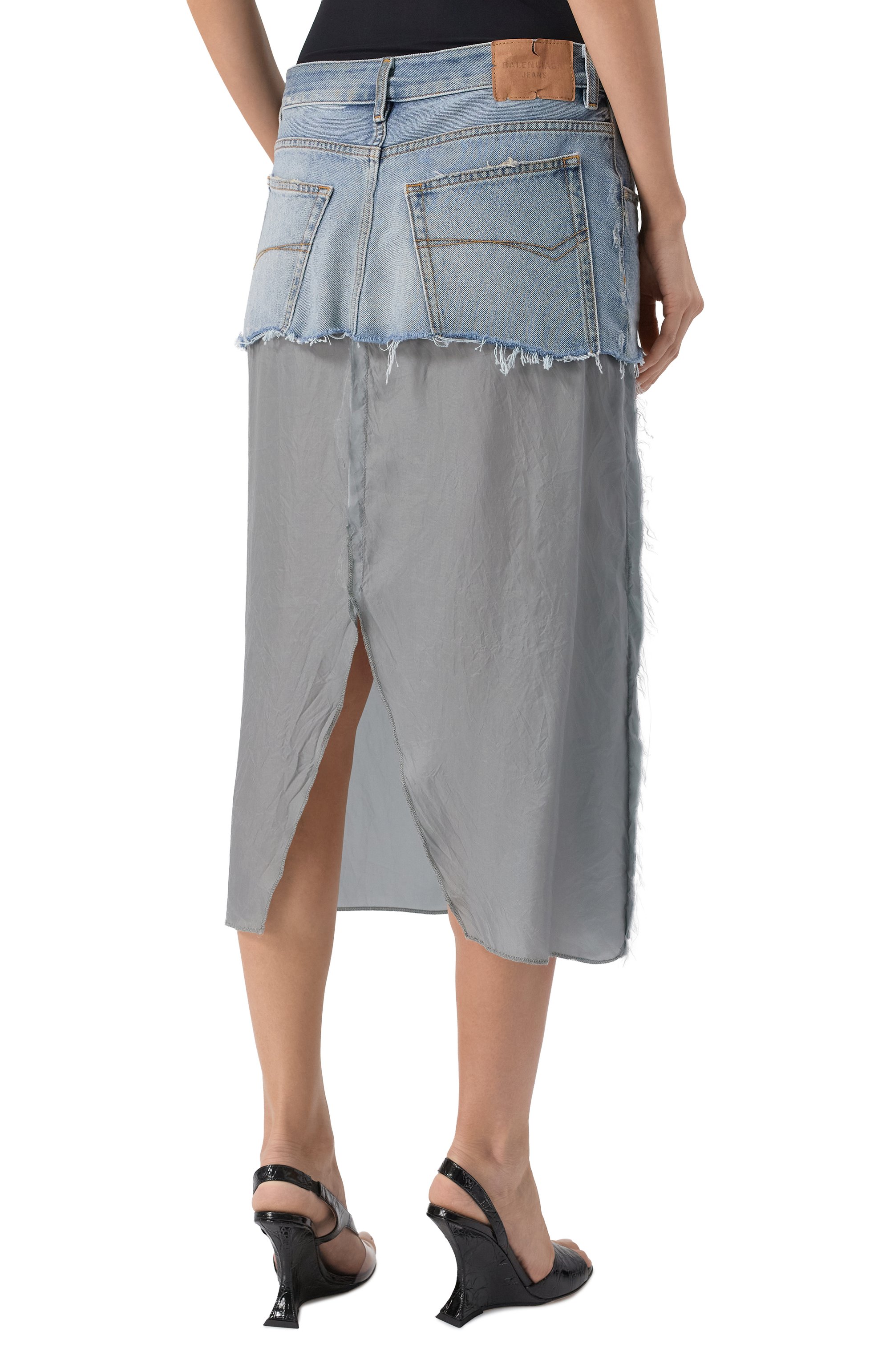 Джинсовая юбка BALENCIAGA, арт. 831721/TSW82, фото 4