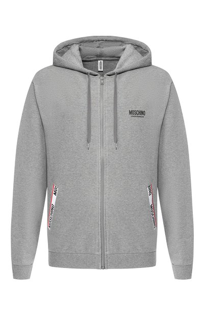 Хлопковая толстовка на молнии с логотипом бренда MOSCHINO, арт. A1710/8116, фото 1