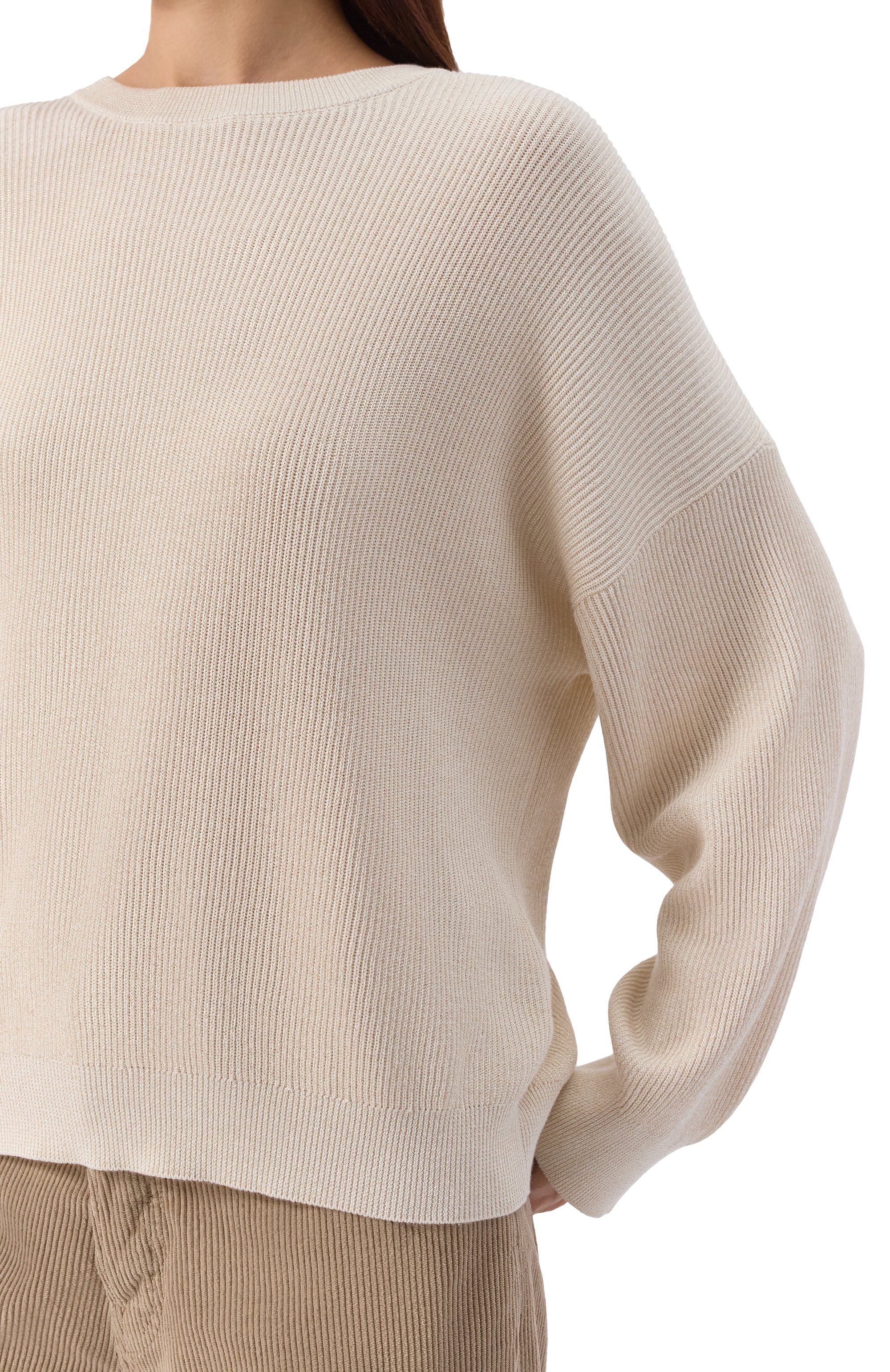 Свитер из хлопка и вискозы BRUNELLO CUCINELLI, арт. MAZ260200P, фото 5