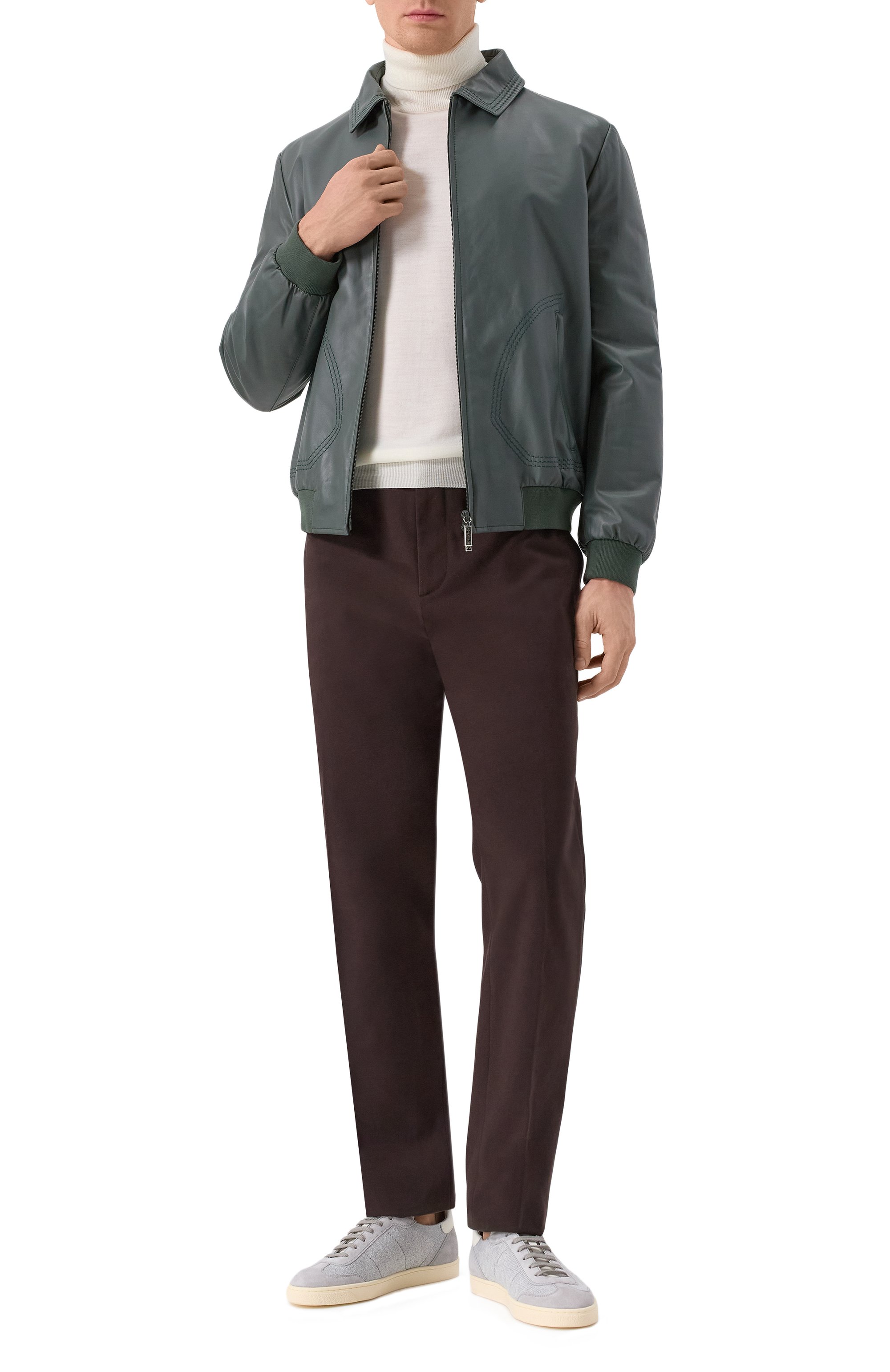 Текстильные кеды BRUNELLO CUCINELLI светло-серого цвета по цене 120500 руб., арт. MZUKVTN286, фото 2 Текстильные кеды BRUNELLO CUCINELLI, арт. MZUKVTN286, фото 2