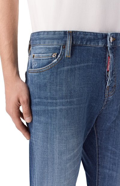 Джинсы slim twist DSQUARED2 синего цвета по цене 59350 руб., арт. S74LB1871/S30872, фото 5 Джинсы slim twist DSQUARED2, арт. S74LB1871/S30872, фото 5