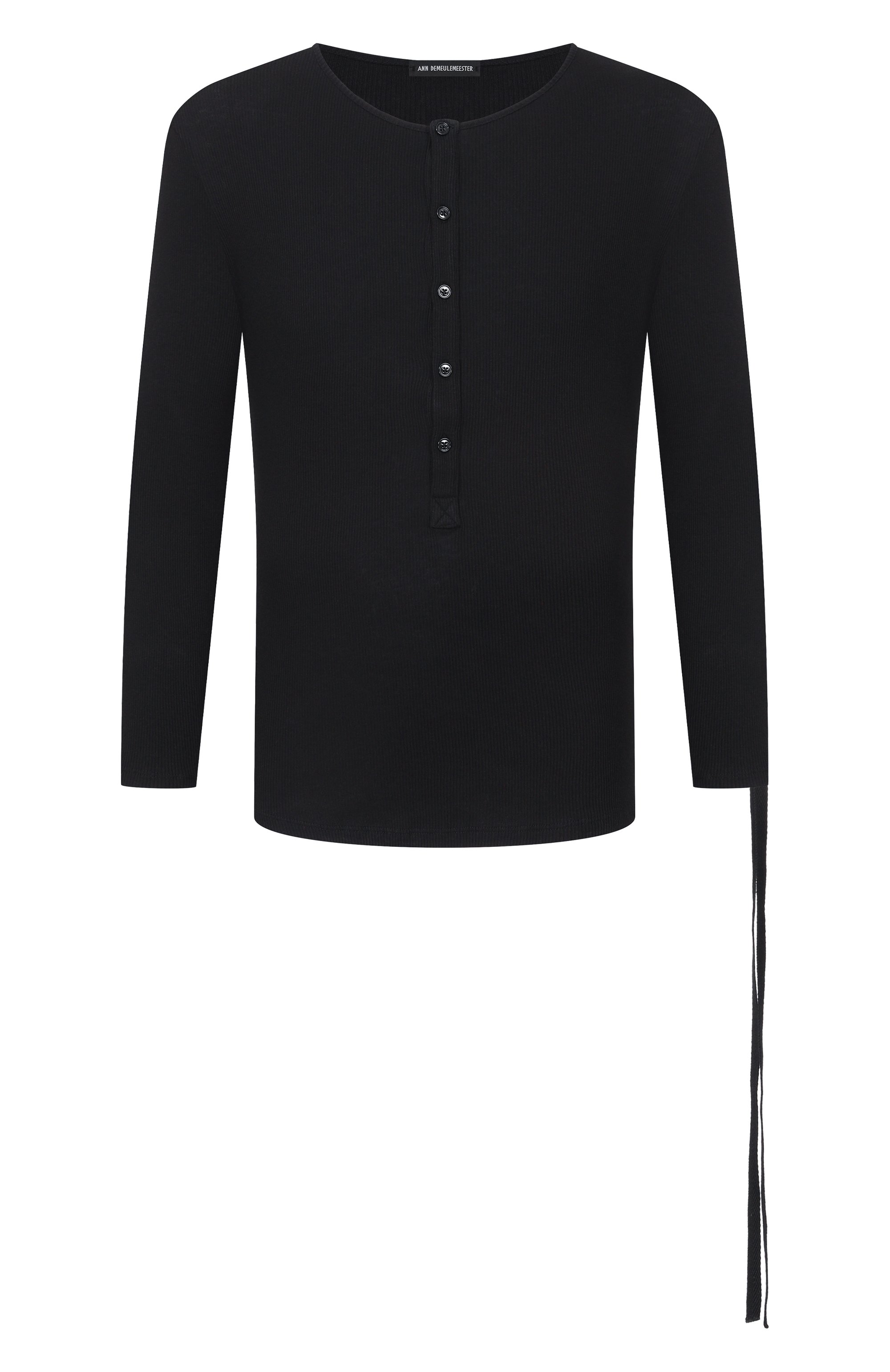 Хлопковый лонгслив-хенли ANN DEMEULEMEESTER, арт. B0013820/FA659, фото 1