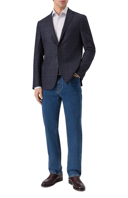 Хлопковая сорочка Van Laack VL-RIVARA-TF/161648 Голубой  VL-RIVARA-TF/161648 Фото 2