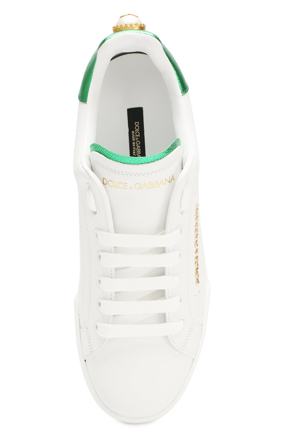 Кожаные кеды portofino DOLCE & GABBANA, арт. CK1602/AN298, фото 5