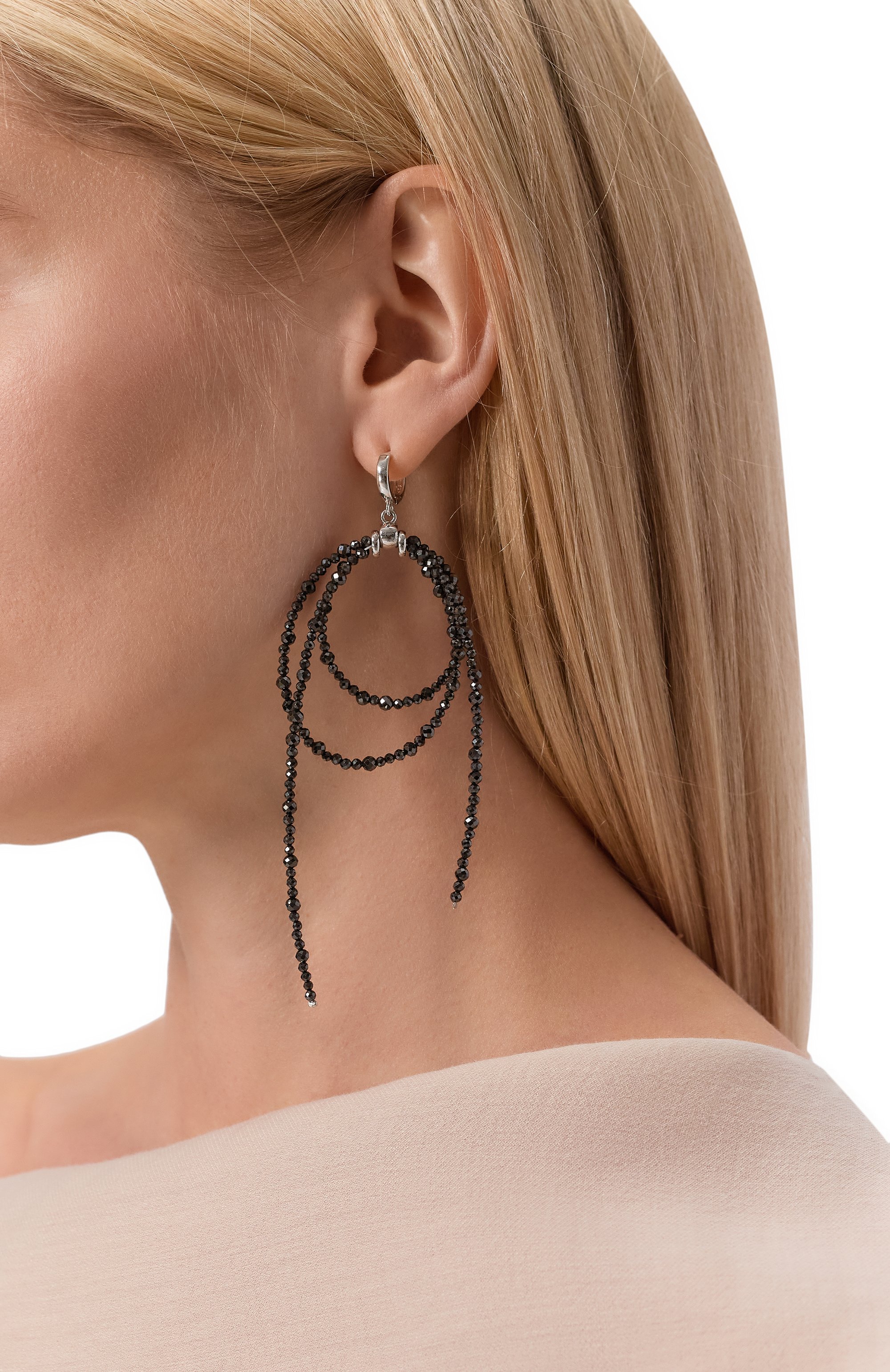 Серьги obsidian rose BLUEJAY, арт. BEA-OR, фото 2