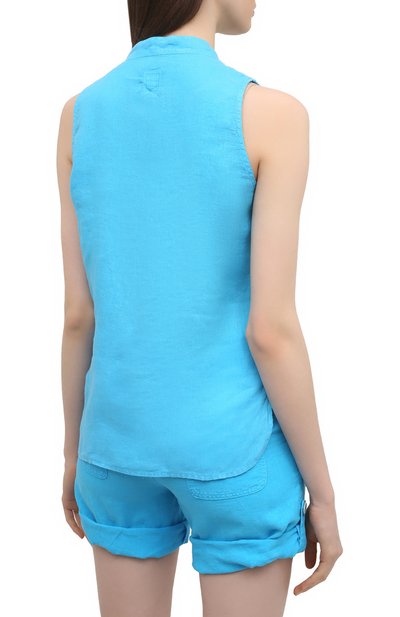 Льняная блузка 120% LINO, арт. T0W19G1/B317/000, фото 4
