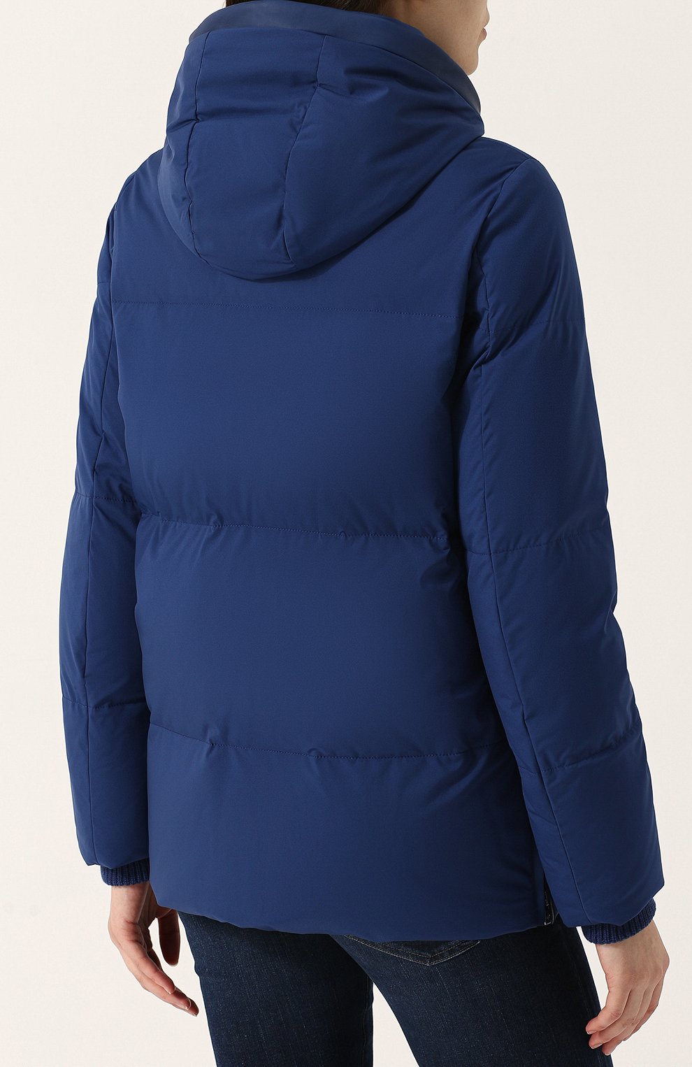 Пуховик на молнии с карманами и капюшоном LORO PIANA, арт. FAF9067, фото 4