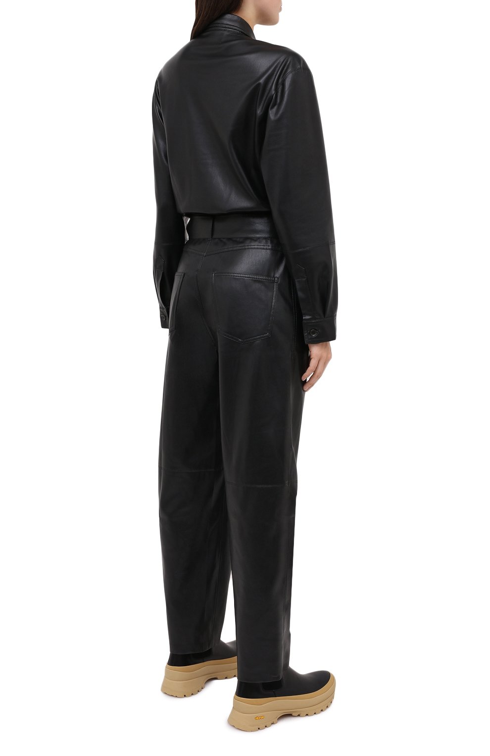 Комбинезон NANUSHKA черного цвета по цене 85200 руб., арт. ASHT0N_BLACK_VEGAN LEATHER, фото 4 Комбинезон NANUSHKA, арт. ASHT0N_BLACK_VEGAN LEATHER, фото 4