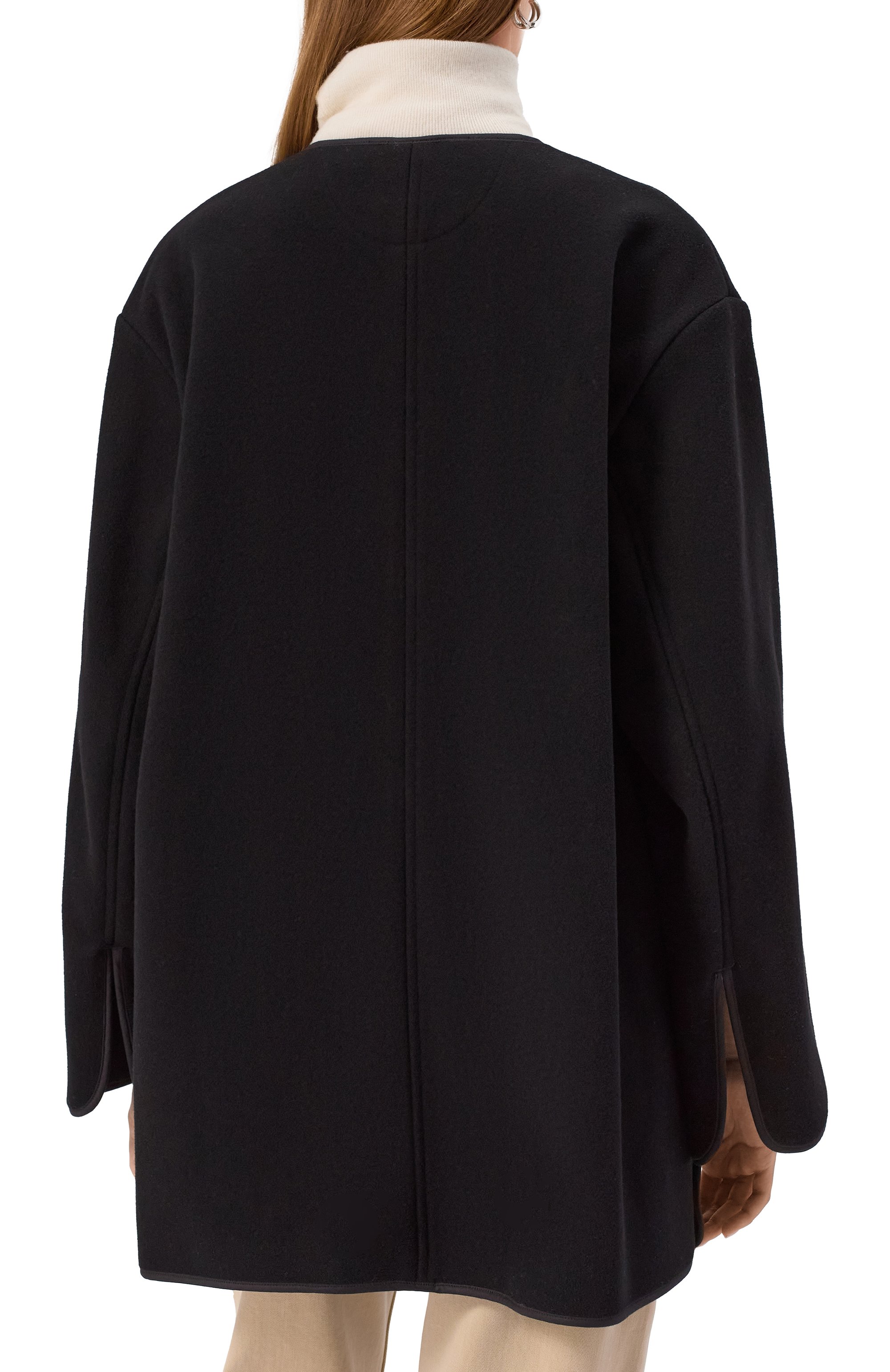 Шерстяное полупальто TOTEME, арт. 251-WR04262-FB0039, фото 4