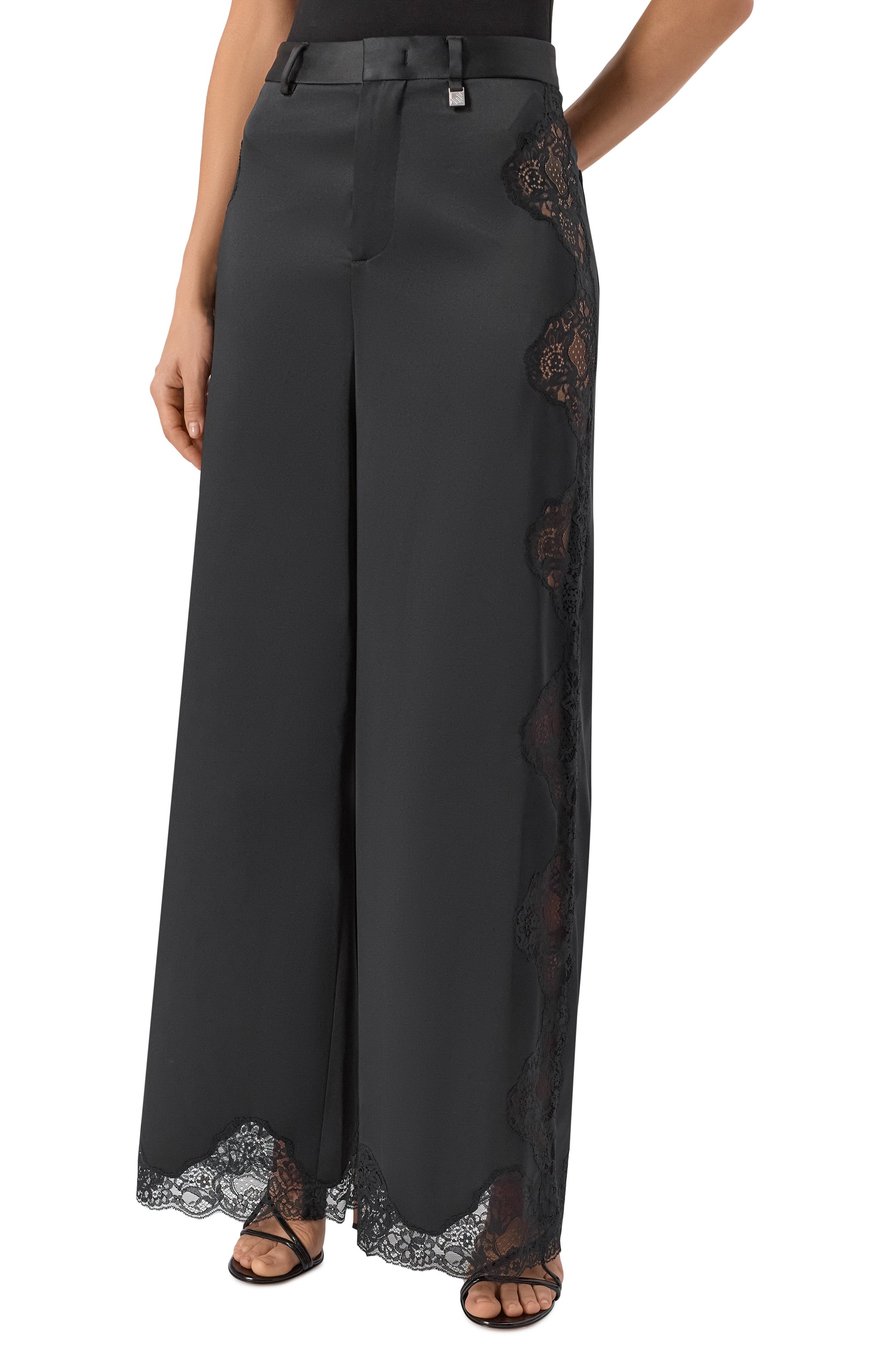 Брюки GIUSEPPE DI MORABITO черного цвета по цене 69950 руб., арт. 05FWPA130Y 05300A, фото 3 Брюки GIUSEPPE DI MORABITO, арт. 05FWPA130Y 05300A, фото 3