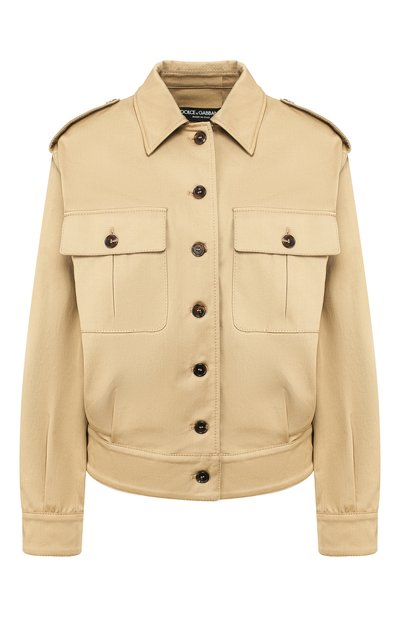 Женская хлопковая куртка DOLCE & GABBANA, арт. F9I13T/FUFGA