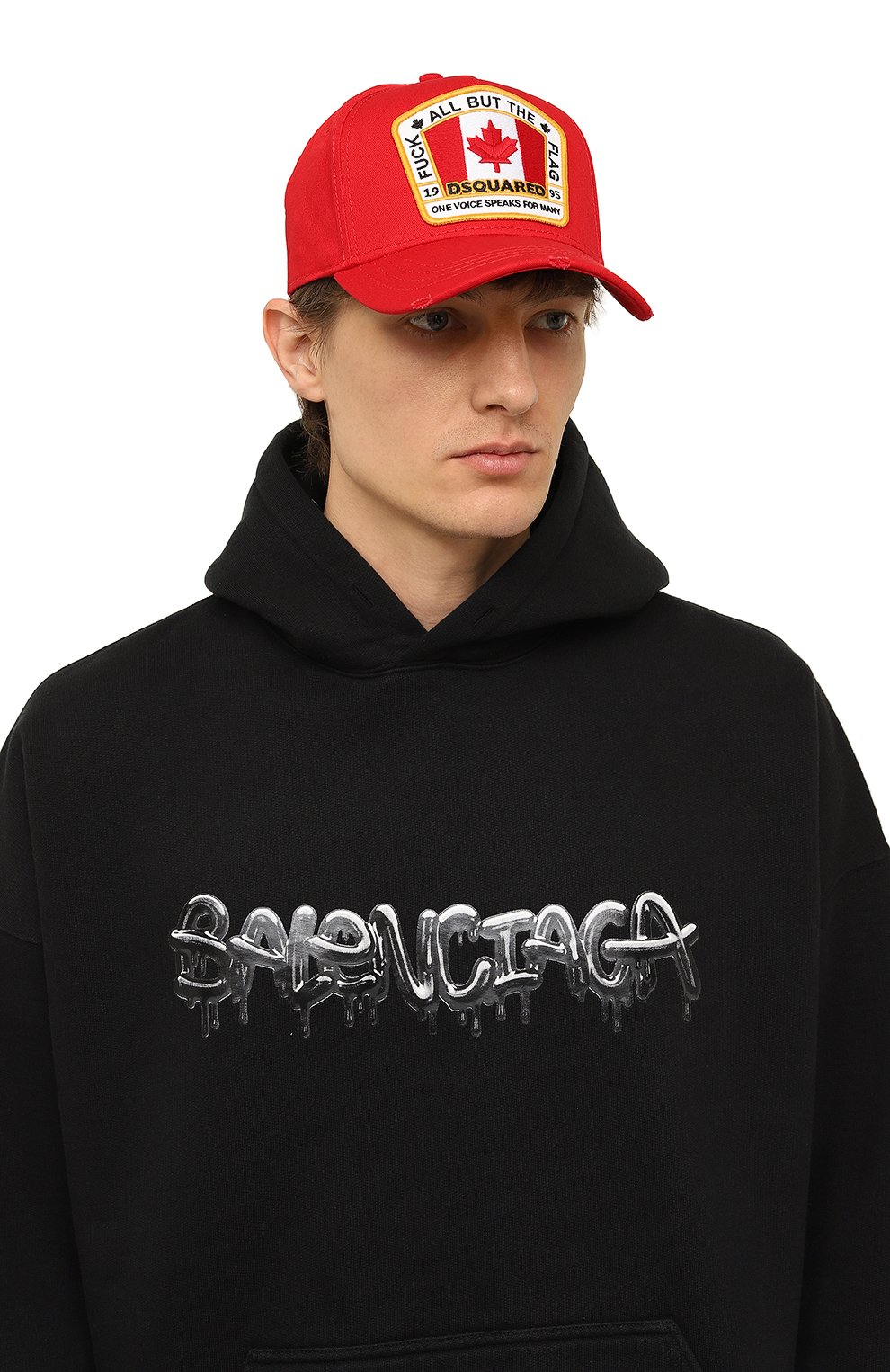 Хлопковая бейсболка DSQUARED2, арт. BCM4011 05C00001, фото 2