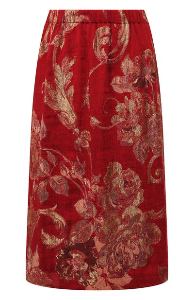 Женская юбка из смеси хлопка и льна DRIES VAN NOTEN, арт. 201-10828-9362