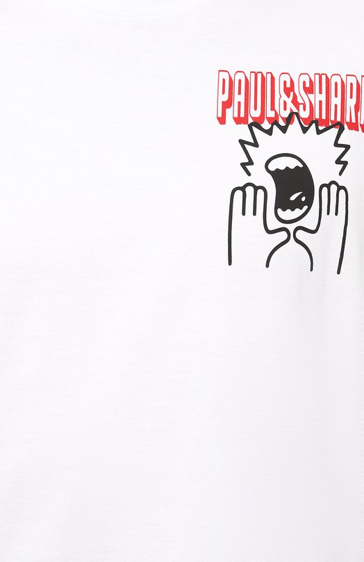 Хлопковая футболка Paul&Shark 14311618 Белый  14311618 Фото 5