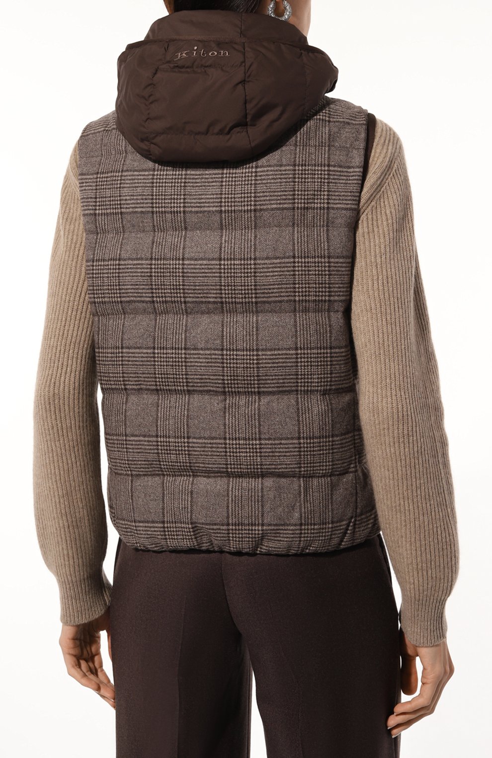 Жилет из шерсти и кашемира KITON, арт. D53628K0520E03, фото 4