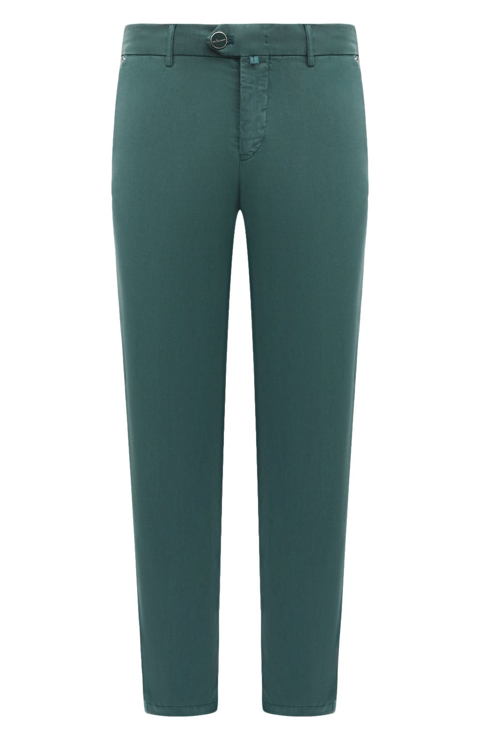 Брюки KITON бирюзового цвета по цене 93300 руб., арт. UFPPEK0607D, фото 1 Брюки KITON, арт. UFPPEK0607D, фото 1