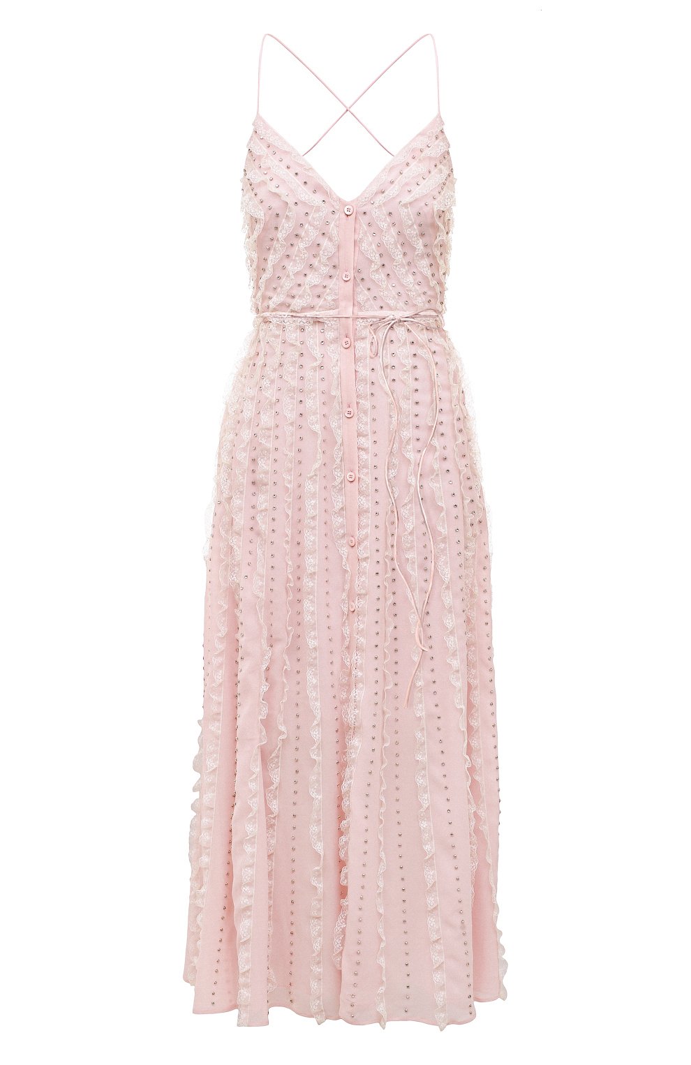 Шелковое платье MIU MIU светло-розового цвета по цене 690000 руб., арт. MF4556-10RO-F0384, фото 1 Шелковое платье MIU MIU, арт. MF4556-10RO-F0384, фото 1