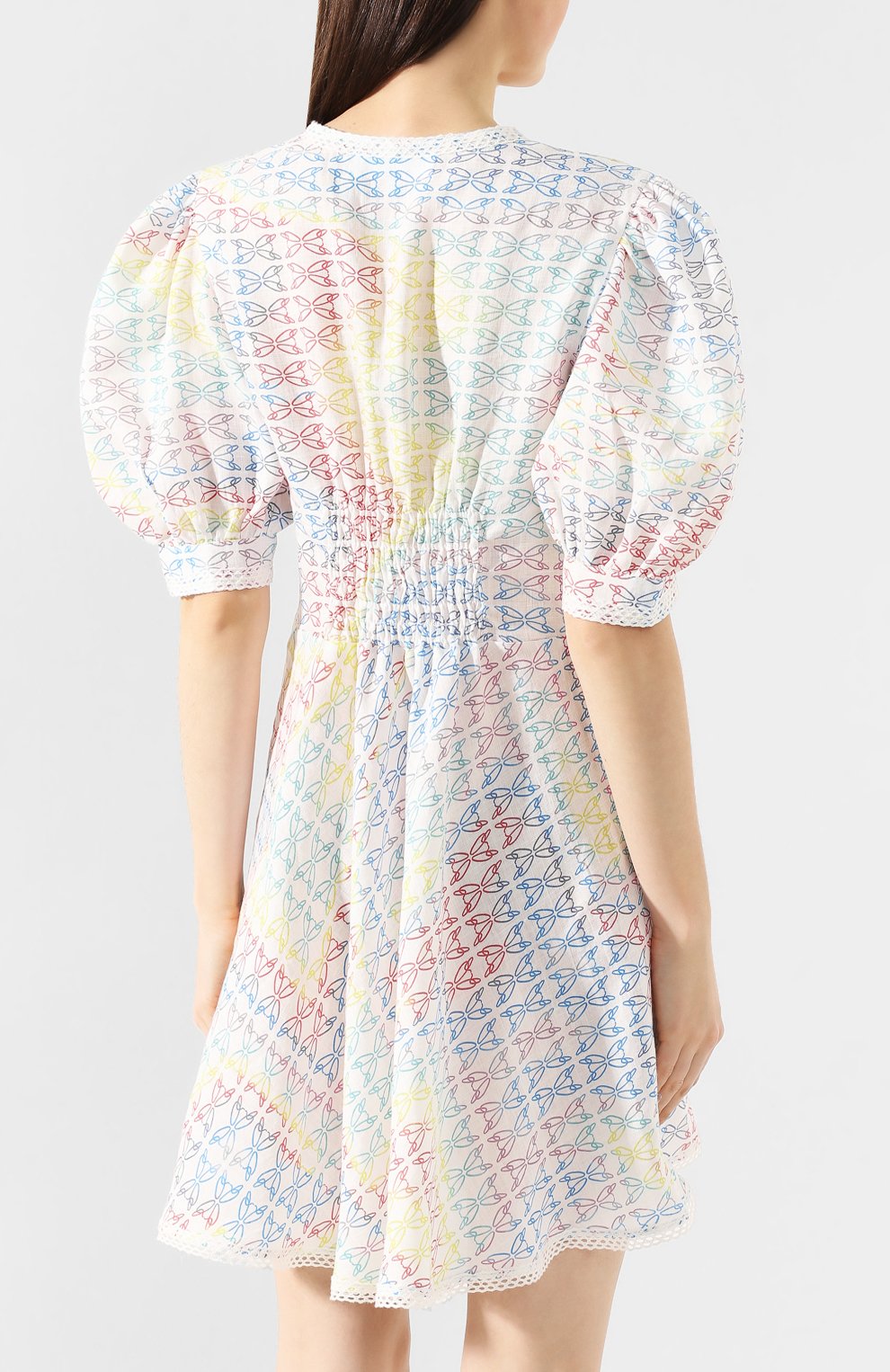 Льняное платье A MERE CO разноцветного цвета по цене 47350 руб., арт. AMC-R20-G1-3, фото 4 Льняное платье A MERE CO, арт. AMC-R20-G1-3, фото 4