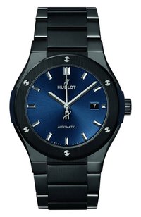 Часы classic fusion ceramic blue bracelet HUBLOT бесцветного цвета по цене 1859000 руб., арт. 548.CM.7170.CM, фото 1 Часы classic fusion ceramic blue bracelet HUBLOT, арт. 548.CM.7170.CM, фото 1