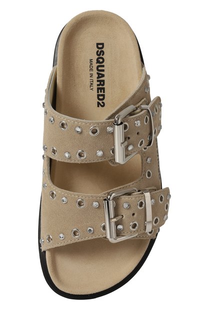 Замшевые шлепанцы DSQUARED2, арт. 80187/VAR1/28-35, фото 4