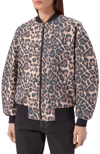 Хлопковый бомбер FLASHIN леопардового цвета по цене 44000 руб., арт. FS26JBCL, фото 3 Хлопковый бомбер FLASHIN, арт. FS26JBCL, фото 3