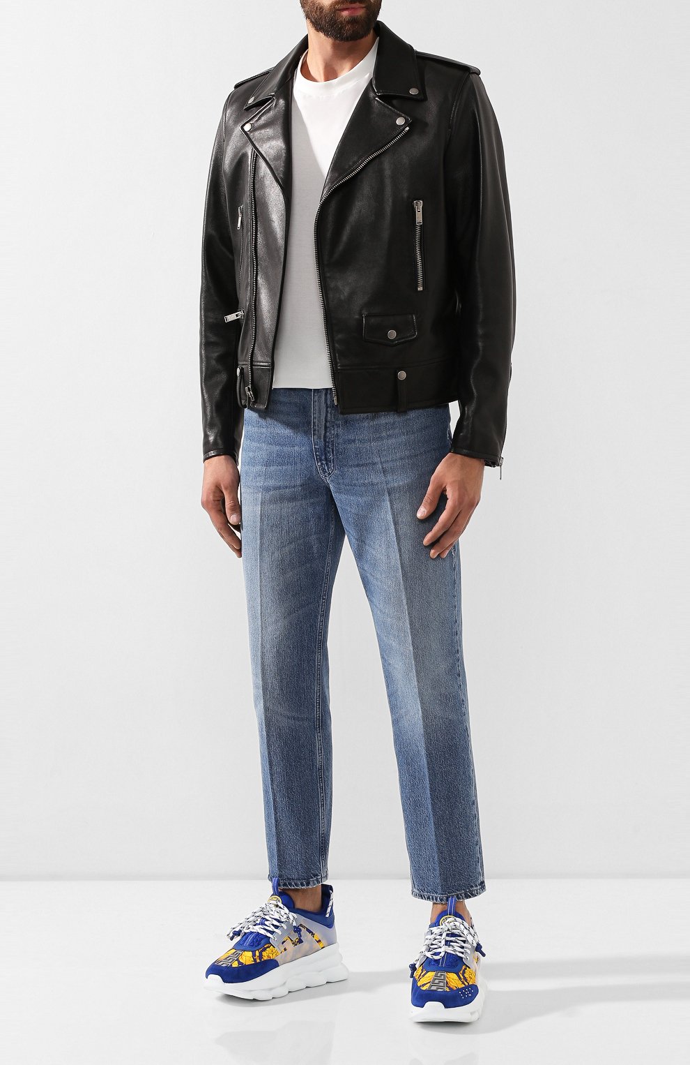 Комбинированные кроссовки chain reaction VERSACE, арт. DSU7071E/D31TG, фото 2