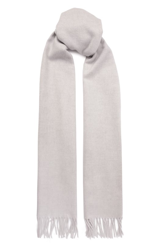 Кашемировый шарф Brunello Cucinelli MSCDVSW01 Серый MSCDVSW01