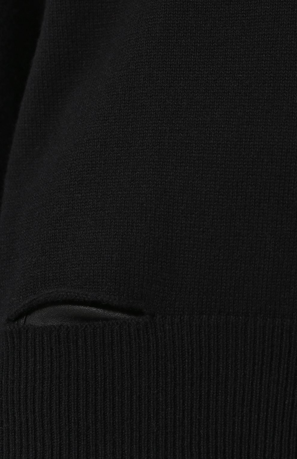 Пуловер из смеси хлопка и шерсти HELMUT LANG черного цвета по цене 37300 руб., арт. I10HW714, фото 5 Пуловер из смеси хлопка и шерсти HELMUT LANG, арт. I10HW714, фото 5