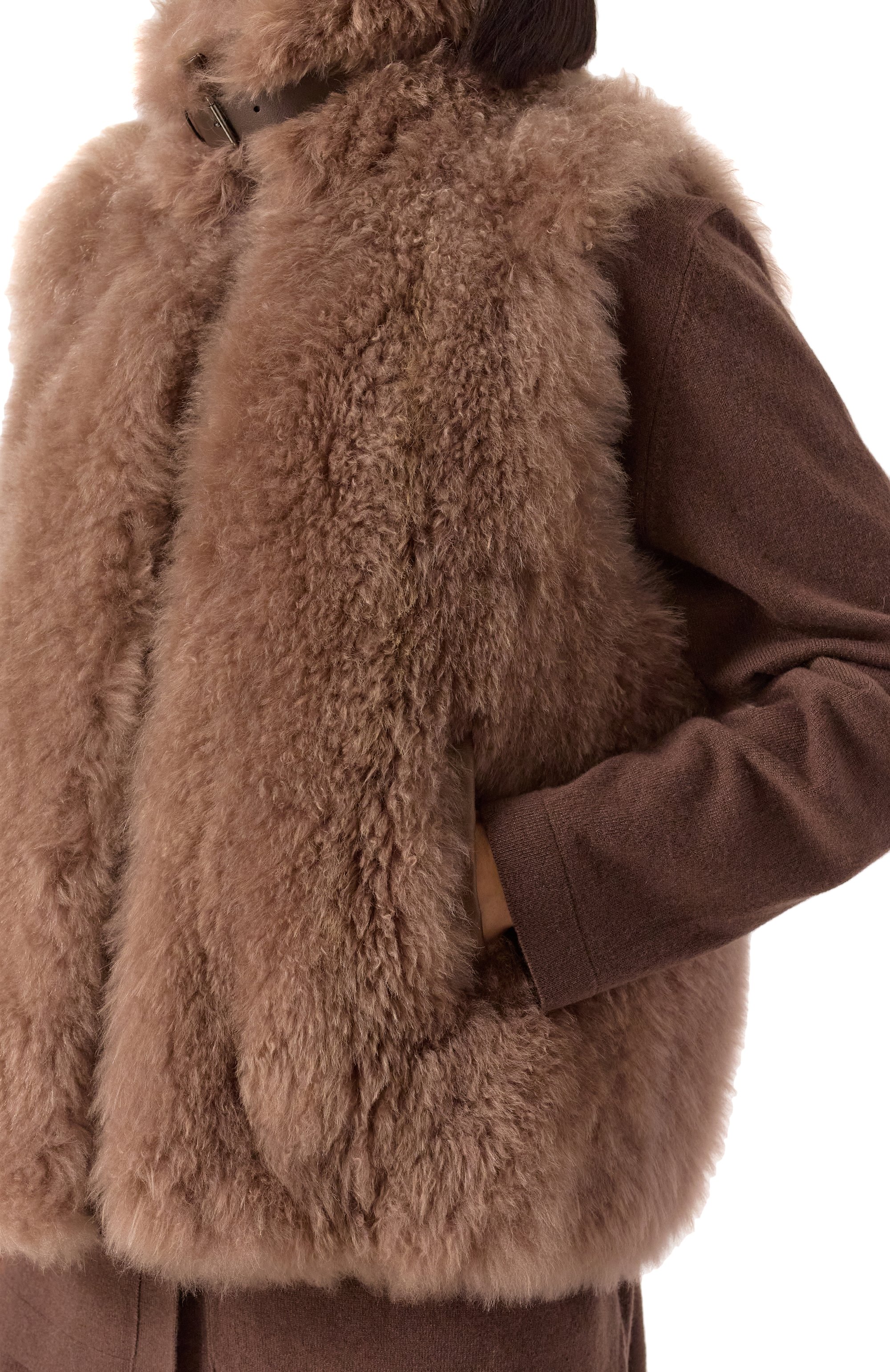 Жилет из меха козы BRUNELLO CUCINELLI, арт. MPMWL7663, фото 5