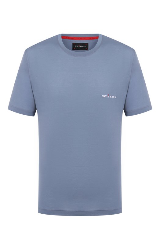 Хлопковая футболка Kiton UMK0717K316 Голубой UMK0717K316