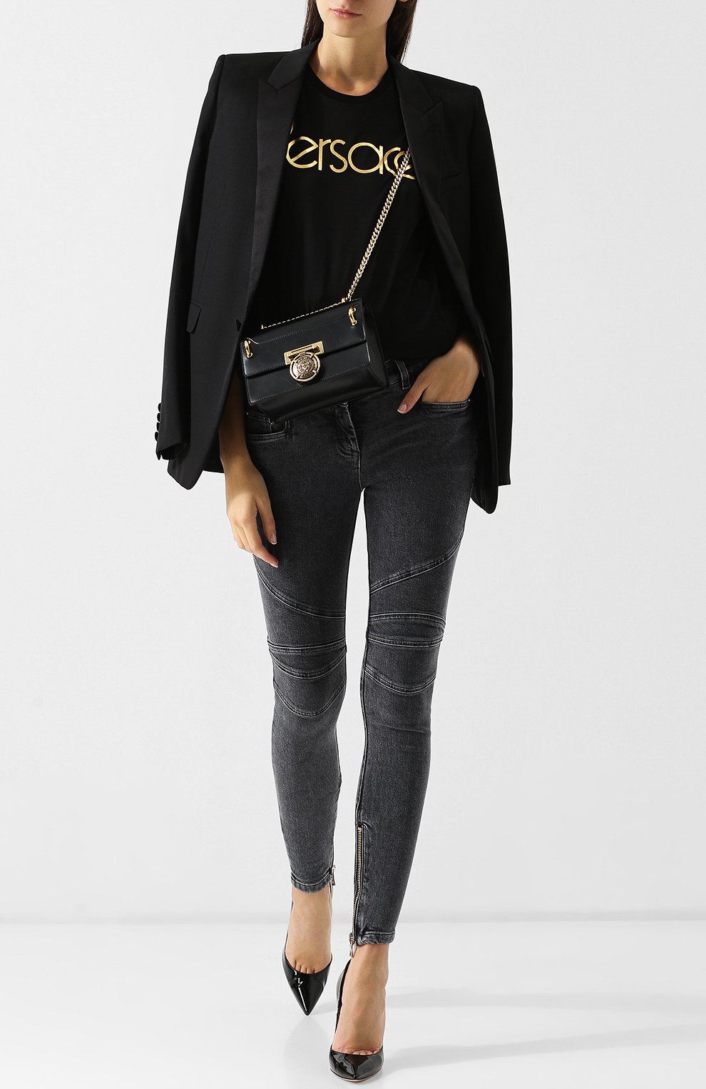 Джинсы-скинни с потертостями BALMAIN, арт. 145497/148K, фото 2