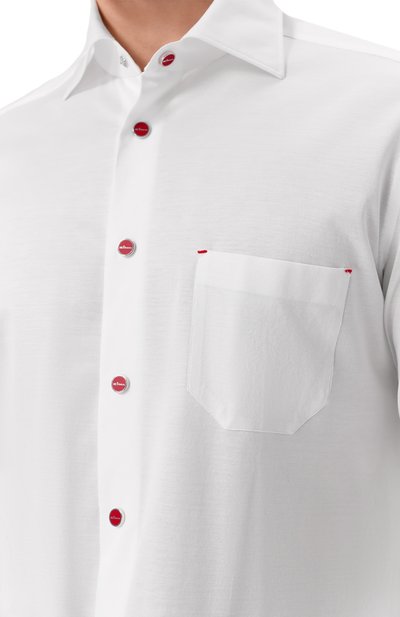 Хлопковая сорочка KITON, арт. UMCNERPH0923401, фото 5