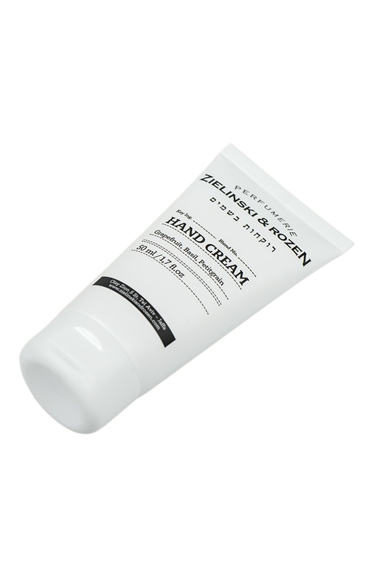 Крем для рук "грейпфрут, базилик, петитгрейн" (50ml) ZIELINSKI&ROZEN бесцветного цвета, арт. 7290116444796 | Фото 2 (Нос: Не проставлено; Региональные ограничения белый список (Axapta Mercury): Не проставлено; Назначение: Для рук; Косметика кросс-кт: Уход У; Тип продукта: Кремы)