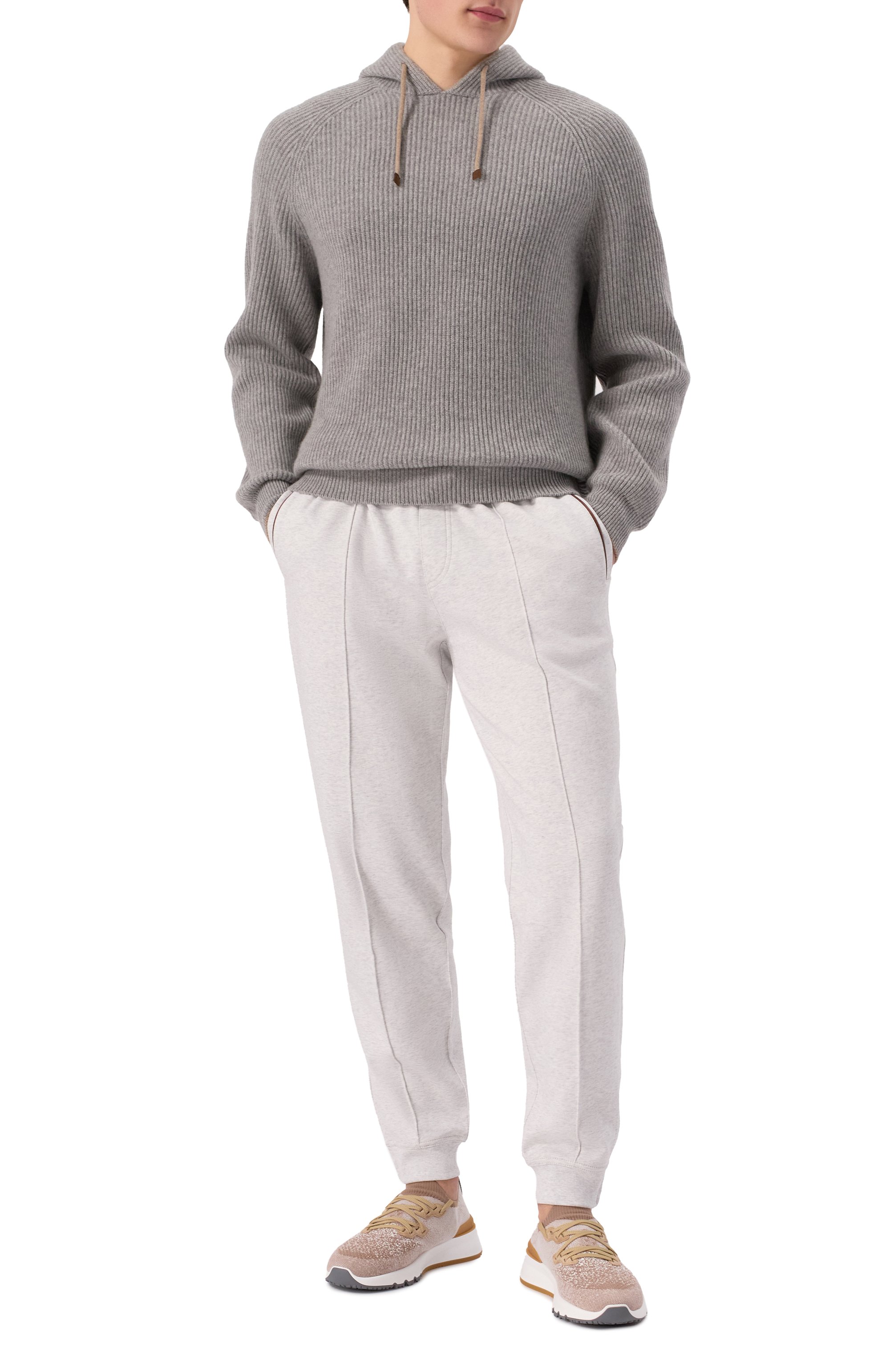 Хлопковые джоггеры BRUNELLO CUCINELLI, арт. MW8633315G, фото 2