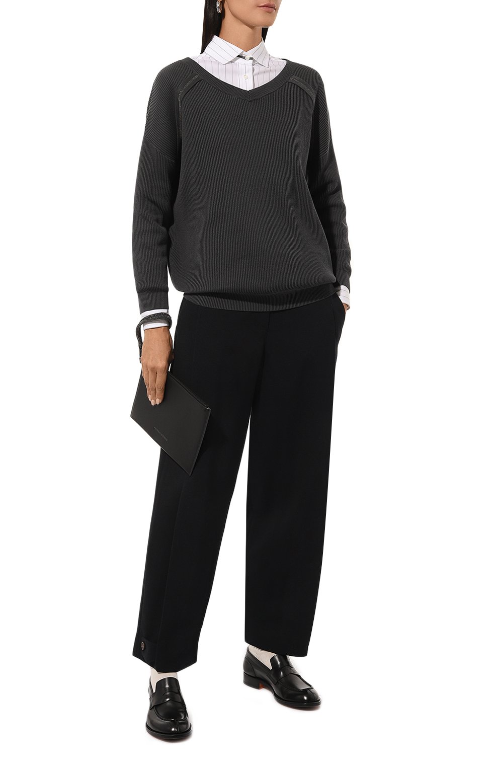 Рубашка из хлопка и шелка BRUNELLO CUCINELLI, арт. MP757NH306, фото 2