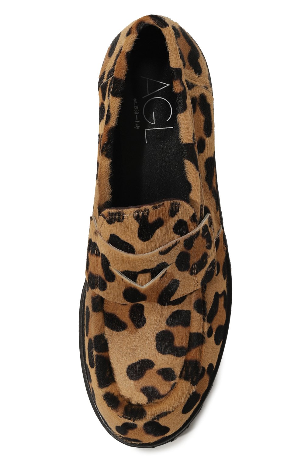 Кожаные пенни-лоферы goldie AGL, арт. D836002PG/TRACK, фото 6